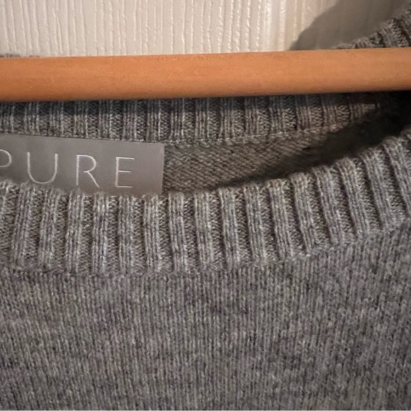 Cashmere Tunic Dress by Pure Collection Grey Sz. M - Picture 4 of 7